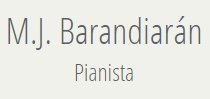 María José Barandiarán, pianista Logo