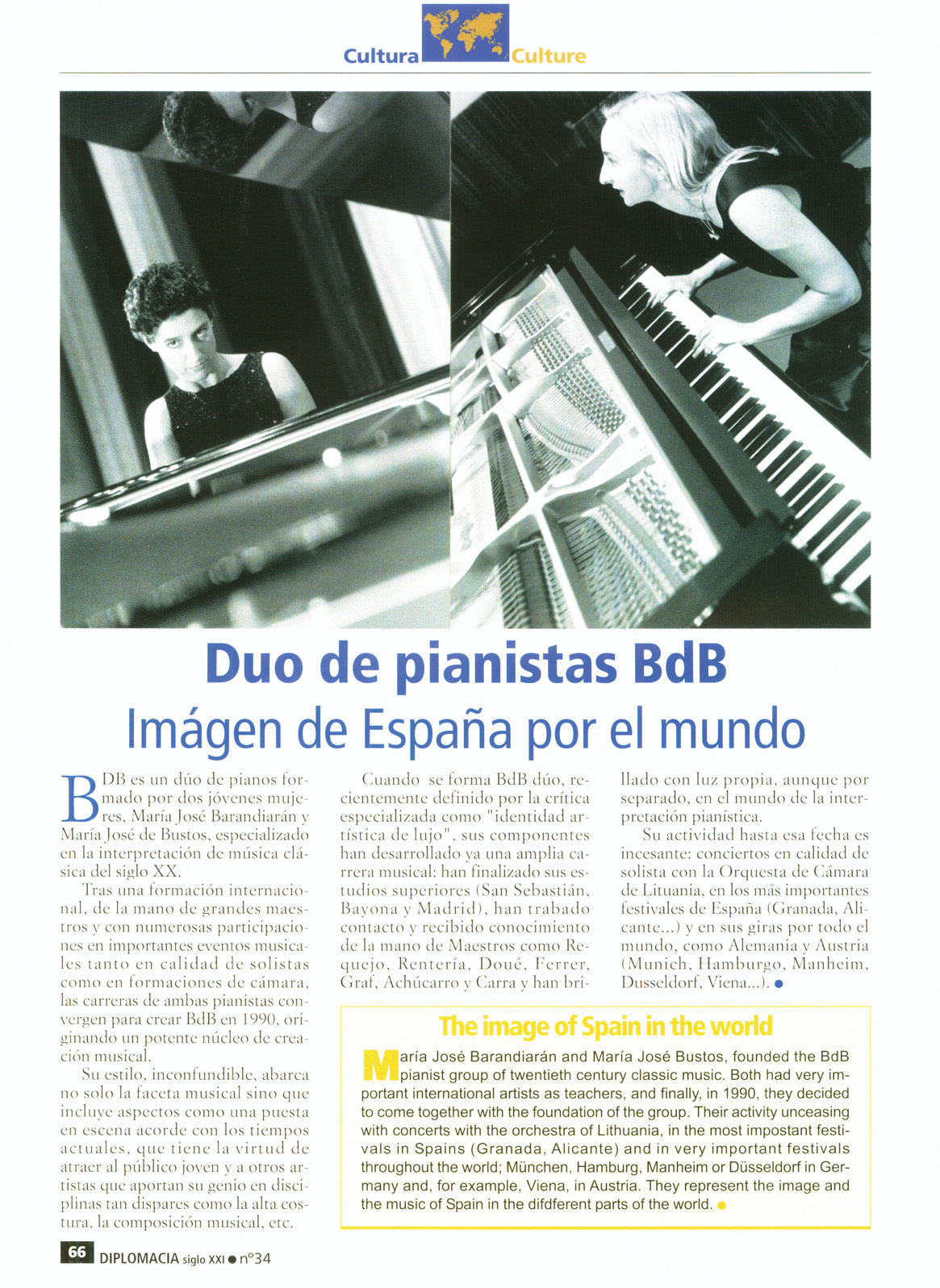 María José Barandiarán - BdB duo - Crítica Diplomacia S.XXI